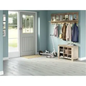 PACK OF 15 (Total 15 Units) - Grey Oak 8mm Thick Laminate Flooring (33.3m2 Coverage)