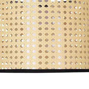 First Choice Lighting Set of 2 Woven 25cm Wicker Easy Fit Pendant Shades