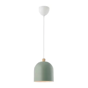 Nordlux Gaston Indoor Dining Living Kitchen Hallway Pendant In Dusty Green (Diam) 20cm