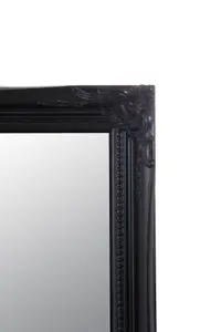 MirrorOutlet Fraser Black Beaded Dress Mirror 102 x 72cm