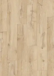 Quick-step Aquanto Classic Beige Wood planks Oak effect Laminate Flooring, 1.835m²