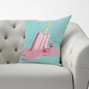 Flamingo Ice Cream Cushions 60cm x 60cm