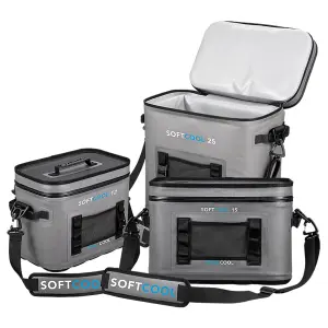 Softcool 15L Cool Bag - Grey, Portable