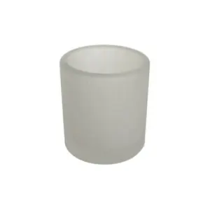 Prices Ribbed Frosted Glass Tealight Holder