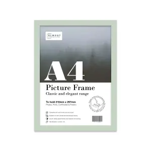 A4 Mint Green Picture Frame Fits A4 (21 x 29.7cm - 8.3 x 11.7in) Poster, Photo, Artwork, or Print.