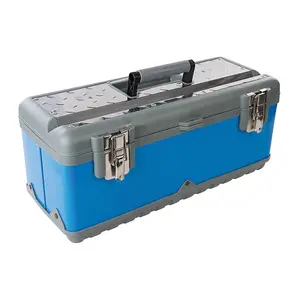 580 x 280 x 220mm Tough Toolbox Power Coated Steel Body Impact Resistant Case