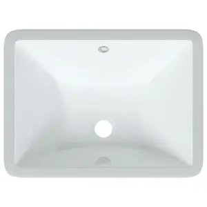 Bathroom Sink White 47.5x35x19.5 cm Rectangular Ceramic