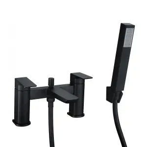 Matt Black Curve Basin Tap & Bath Shower Mixer Tap High Quality