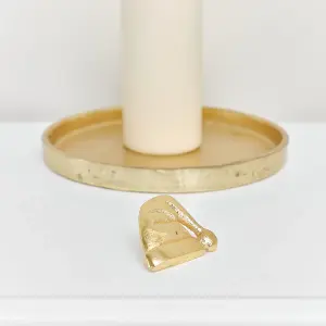 Melody Maison Gold Santa Hat Candle Pin