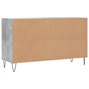 Berkfield Shoe Cabinet Concrete Grey 102x36x60 cm Engineered Wood