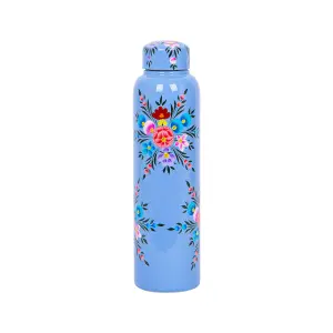 BillyCan Hand-Painted Picnic Water Bottle - 875ml - Ocean Pansy