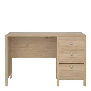 Madrid Desk 3 Drawers in Jackson Hickory Oak