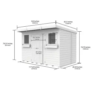 DIY Sheds 10x6 Pent Summer Shed