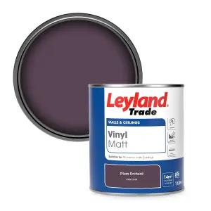 Leyland Trade Vinyl Matt Walls & Ceilings Emulsion Paint Plum Orchard (PPG13-08) 1L