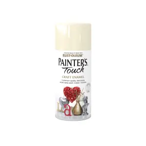 Rust-Oleum Painter's Touch Heirloom white Gloss Multi-surface Decorative spray paint, 150ml