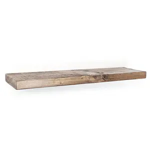 Handmade Wooden Floating Shelf Antique Grey / 4.50cm H x 150cm W x 22cm D