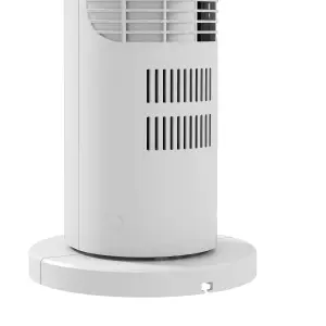 HOMCOM Oscillating Tower Fan Floor Fan with 4H Timer for Home Office White