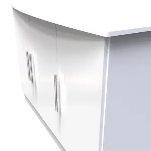 Harrow 3 Door Sideboard in White Gloss (Ready Assembled)