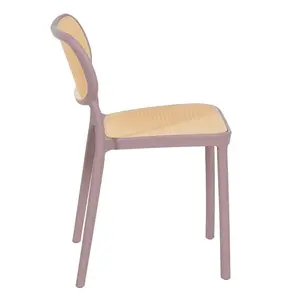 Vernia Stacking Side Chair (Set of 2) Purple