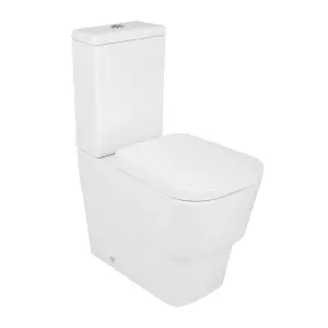 Rinse Bathrooms Bathroom Close Coupled WC Toilet with Soft Close Seat & Cistern