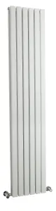 Square Vertical Double Panel Radiator - 1800mm x 354mm - 3641 BTU - Satin White