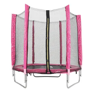 Outdoor Trampoline with Safety Enclosure for Kids Entertainment