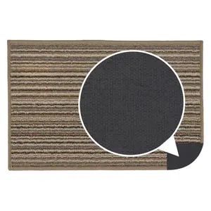  Non-Slip Indoor Door Mat Beige / Rectangle W40 x L60 cm