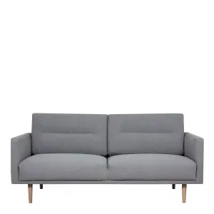 Larvik 2.5 Seater Sofa - Grey - Oak Legs