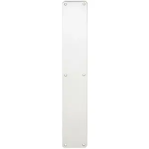 Plain Door Finger Plate 500 x 75mm Bright Stainless Steel Push Plate