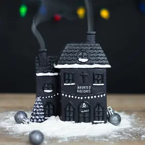 Something Different Merry Cryptmas Incense Cone Holder Black/White (One Size)