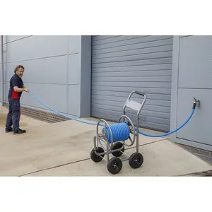 Sealey Heavy Duty Hose Reel Cart With 5M 19mm Hot Cold Rubber Hose HRKIT5