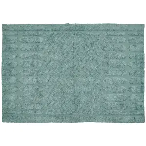 Cotton Area Rug 160 x 230 cm Mint SIRNAK