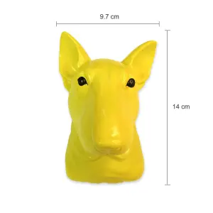 Walplus Animal Head Home Decoration Wall Art Sculpture - Yellow Dog