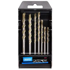 Draper Multi Construction TCT Drill Bit Set (7 Piece) 09102