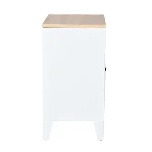 Mira Bedside Table White