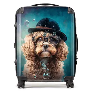 Cavapoo Dog Splashart Suitcase - Large