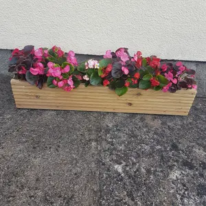 Decking Garden Window Box Planter 15cm x 17.5cm - 60cm