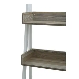 Interiors By Premier Versatile Five Tier Light Oak Shelf Unit, Ample Storage Space Shelving Unit, Durable Tall Cupboard Shelves