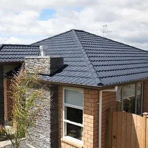 5 Pcs Grey Galvanised Zinc Tiles on Eaves,Stone Coated Metal Roofing Shingle Covering 2.3 m²