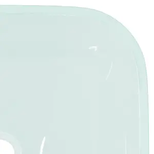 vidaXL Basin Glass 42x42x14 cm Frosted