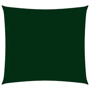 Berkfield Sunshade Sail Oxford Fabric Square 6x6 m Dark Green