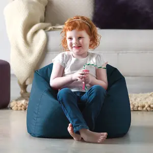 Veeva Kids Toddler Bean Bag Chair Teal Green Childrens Bean Bags