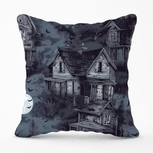 Spooky Shadowy Haunted House Cushions 60cm x 60cm