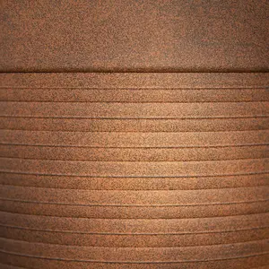 Primrose Tall Round Planter in Rust 48.5cm