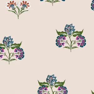 Joules Multicolour Floral Smooth Wallpaper