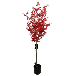 120cm Artificial Red Maple Tree