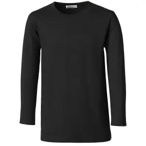 Long-Sleeved Top - basic wear for men - black XXL