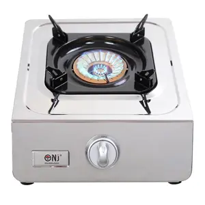 NJ NSD-11 Portable Gas Stove 1 Burner Stainless Steel Indoor Gas Cooker LPG 3.8kW