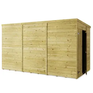 Store More Tongue and Groove Pent Shed - 12x6 Windowless