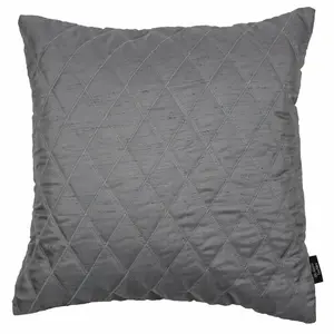 Bloxom Square Throw Cushion Charcoal Grey / 60 x 60cm